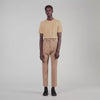 Gerard Pants Flannel Suit Beige Wide-leg wool suit trouser Beige