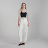 Villa Two-Tone Cropped Knit Top Black