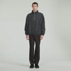 L Fleece Zipped standing collar sweatshirt Dark Grey