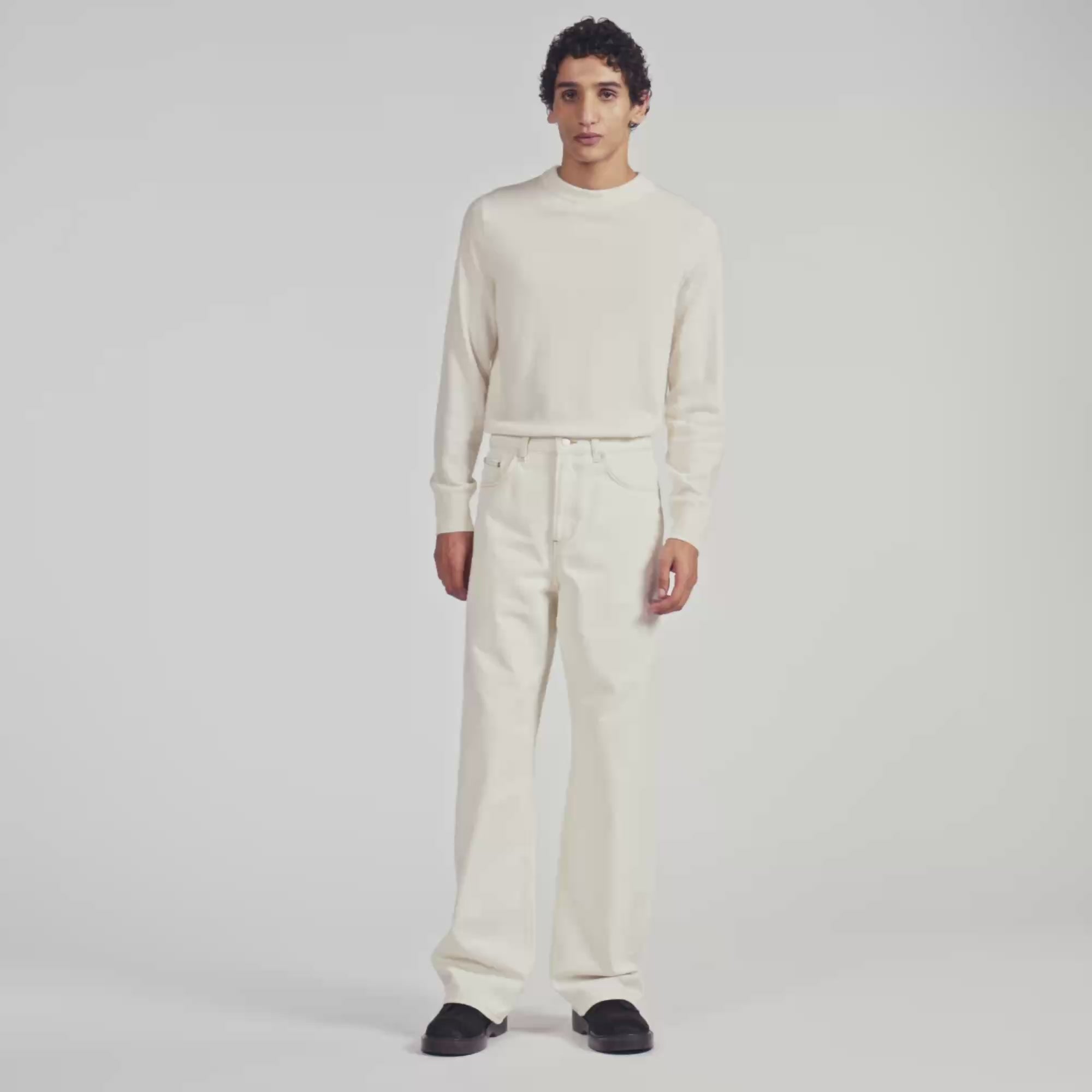 Baggy Ecru Baggy contrast jeans Ecru