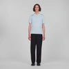 Pablo Short-sleeve knitted polo shirt Blue Sky