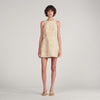 Amaria Guipure Short Dress Vanilla