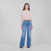 Miraluna Striped tie-neck shirt Light Pink