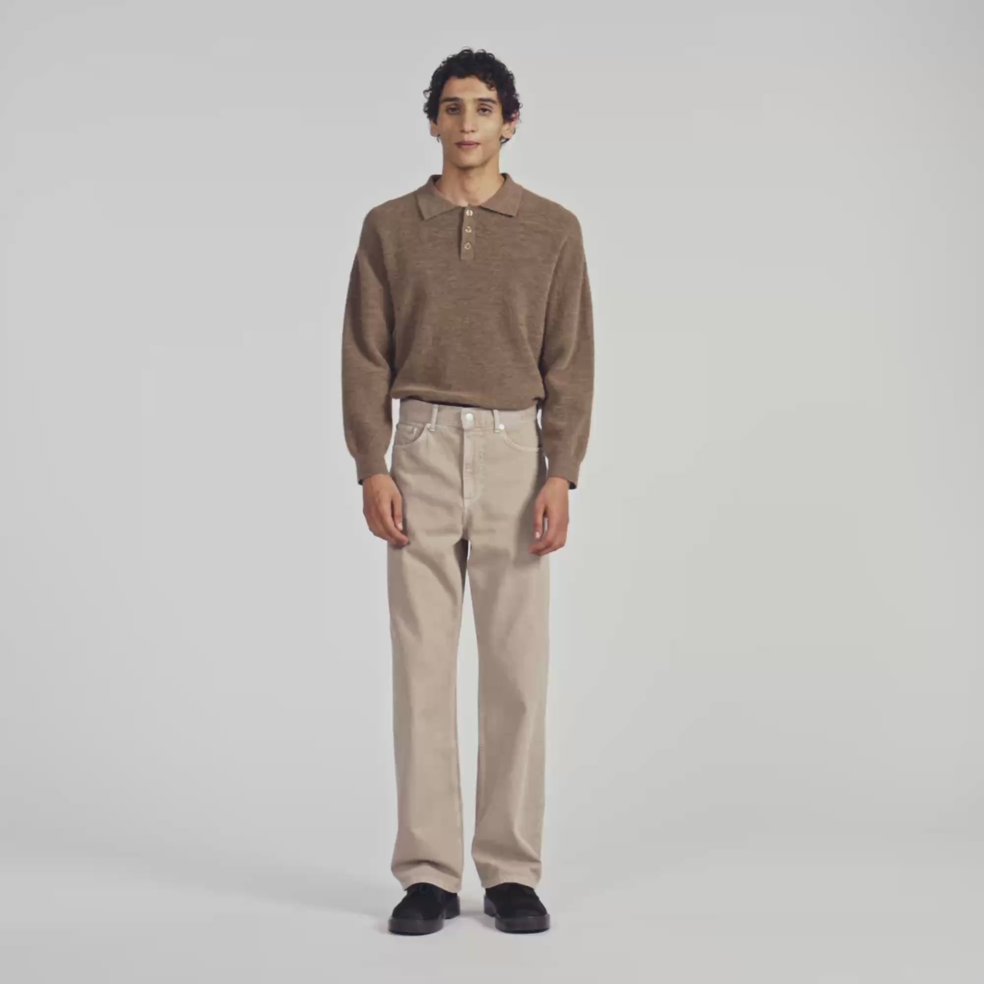 Baggy Beige Overdyed baggy jeans Beige