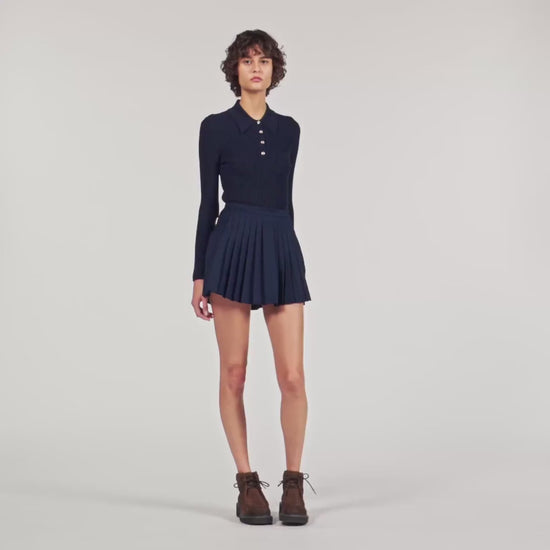 Jocker Pleated Skort Navy Blue
