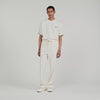 Rope Pant Wide-Leg Elasticated Cotton Trousers Butter Cream