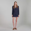 Opera Striped Sequinned Suit Jacket Dark Navy