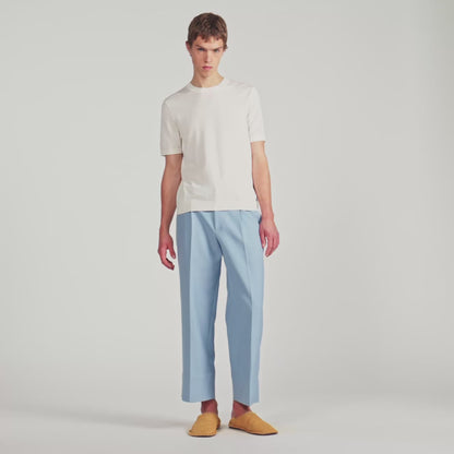 Pablo Tee Cotton Knitted T-shirt Ecru