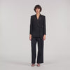 Moncea Tuxedo Jacket With Satin Collar Black