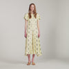 Calaventi Paisley print maxi dress Light Yellow