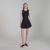 Tamara Short Knit Dress With Ruffles Black