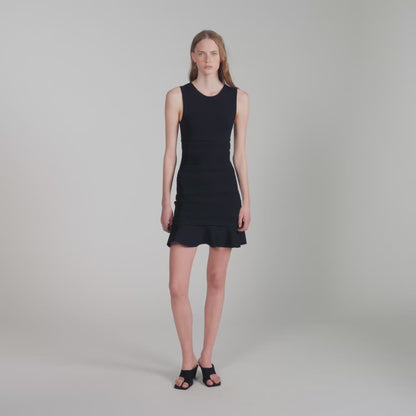 Lunaventa Short Fancy Knit Dress Black