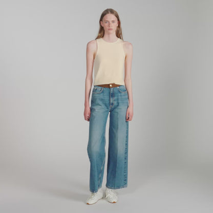 Valy Sleeveless Jumper Vanilla