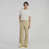 Rope Pant Wide-leg cotton trousers Cappucino