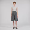 Pacey Pleated Long Shorts Grey