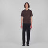 Pablo Zip Zip-up knit polo shirt Chocolate