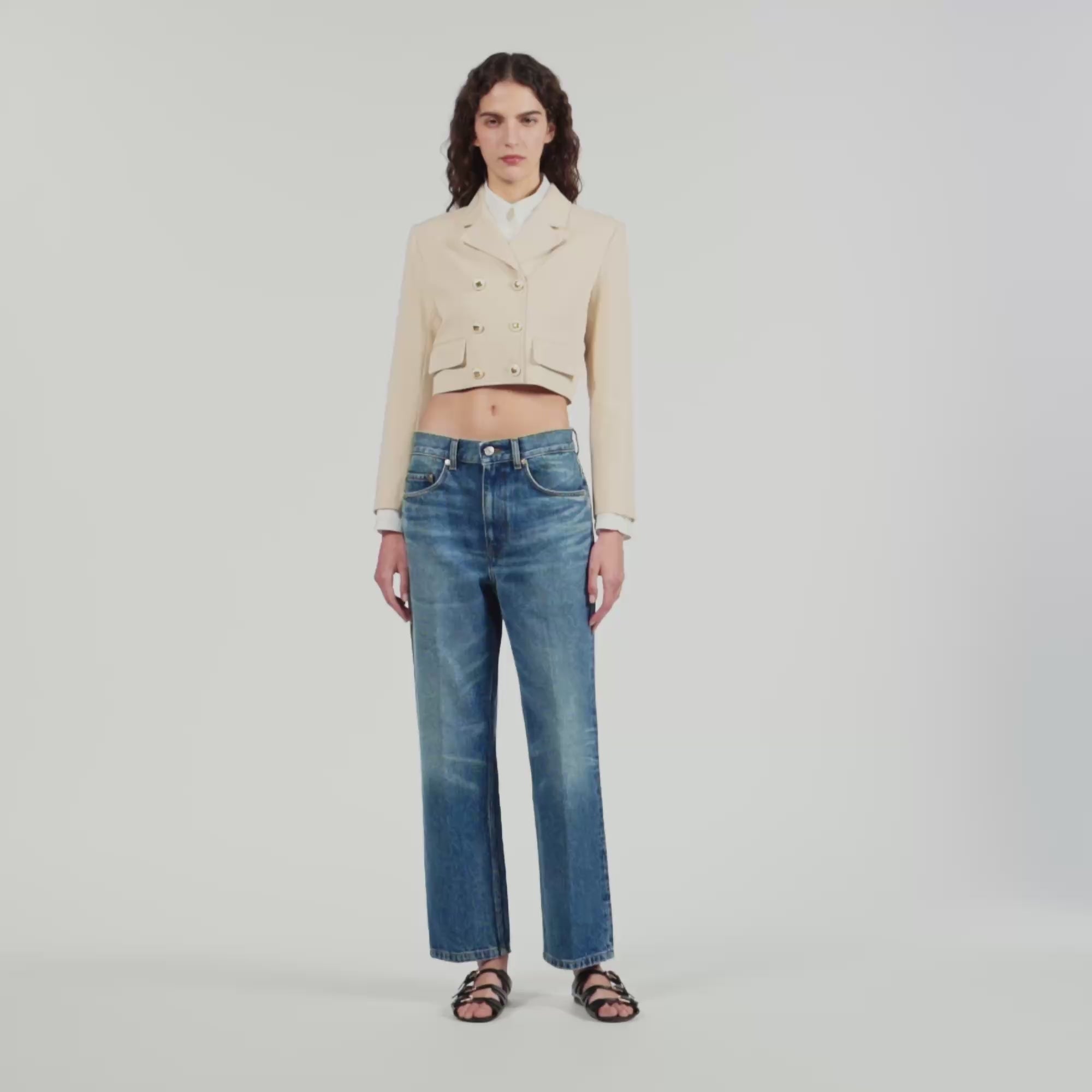 Cropped Jacket Sand