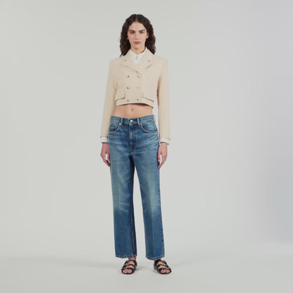 Cropped Jacket Sand