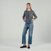 Meuna Cardigan With Ruffle Collar Grey