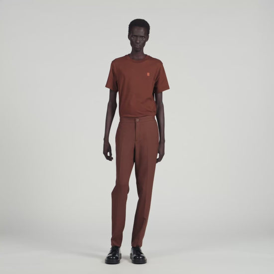 Jersey Jersey Trousers Cognac