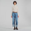 Lana Ruffled roll-neck wool jumper Ecru