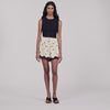 Ody Floral Embroidered Shorts Vanilla