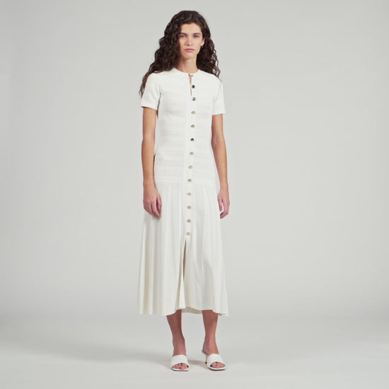 Milona Knit Maxi Dress Ecru