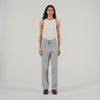 Knitted Straight-Leg Pants Grey