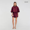 Mentissa Shirt Embellished With Rhinestones Bordeaux